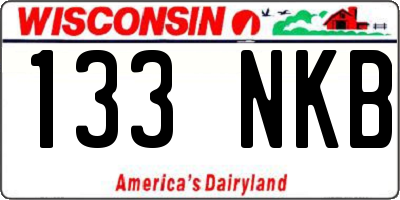WI license plate 133NKB