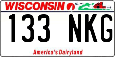 WI license plate 133NKG
