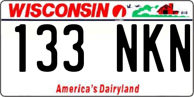 WI license plate 133NKN