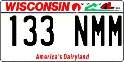 WI license plate 133NMM