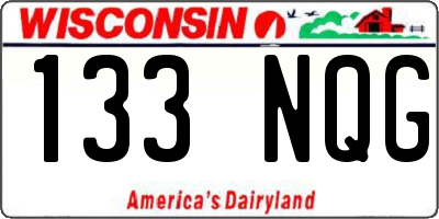 WI license plate 133NQG