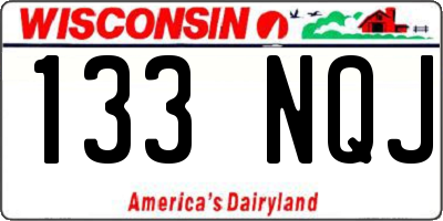WI license plate 133NQJ