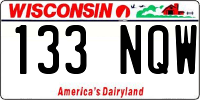 WI license plate 133NQW