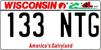 WI license plate 133NTG