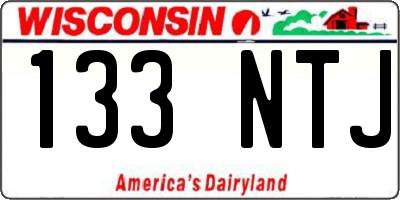 WI license plate 133NTJ