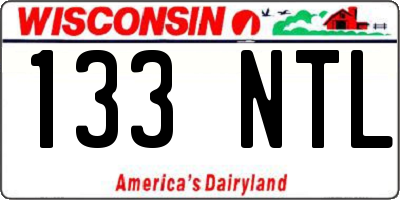 WI license plate 133NTL