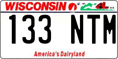 WI license plate 133NTM