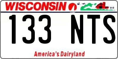 WI license plate 133NTS