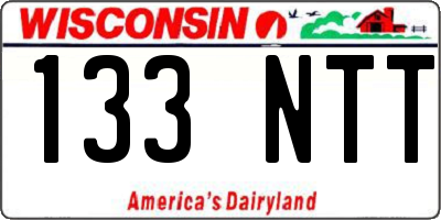 WI license plate 133NTT