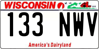 WI license plate 133NWV