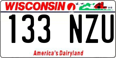WI license plate 133NZU
