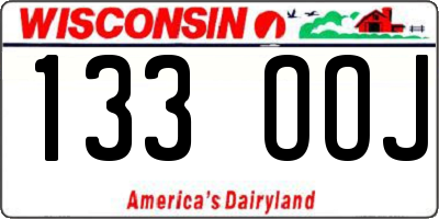 WI license plate 133OOJ