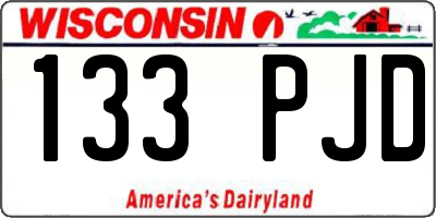 WI license plate 133PJD