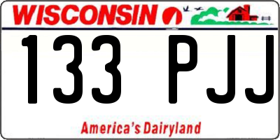 WI license plate 133PJJ
