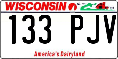 WI license plate 133PJV