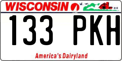 WI license plate 133PKH