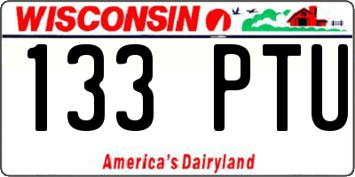 WI license plate 133PTU