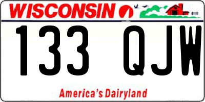 WI license plate 133QJW