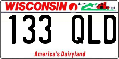 WI license plate 133QLD