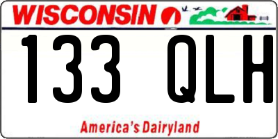 WI license plate 133QLH