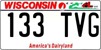 WI license plate 133TVG
