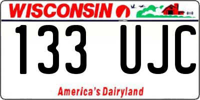 WI license plate 133UJC