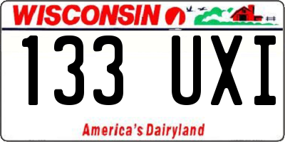 WI license plate 133UXI