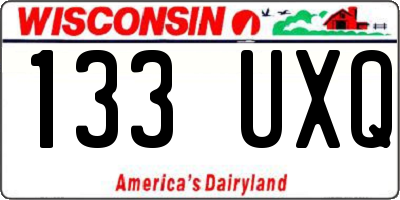 WI license plate 133UXQ