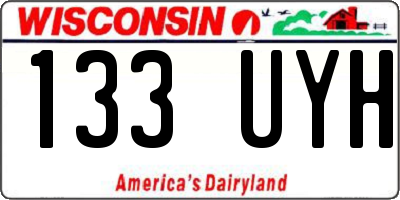 WI license plate 133UYH