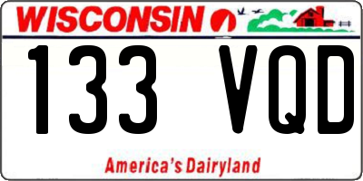 WI license plate 133VQD