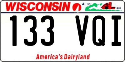 WI license plate 133VQI