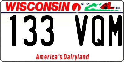 WI license plate 133VQM