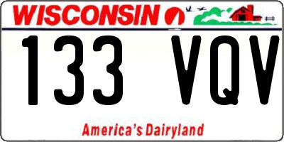 WI license plate 133VQV