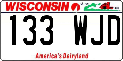 WI license plate 133WJD