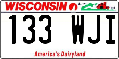 WI license plate 133WJI