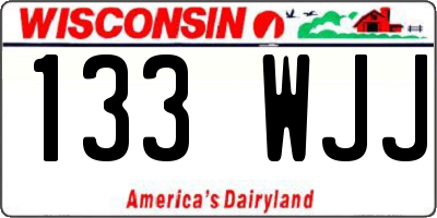 WI license plate 133WJJ