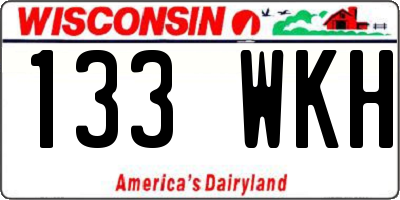 WI license plate 133WKH