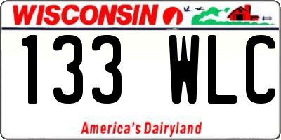 WI license plate 133WLC