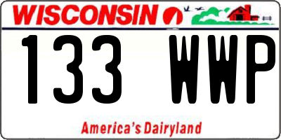 WI license plate 133WWP