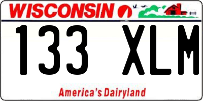 WI license plate 133XLM