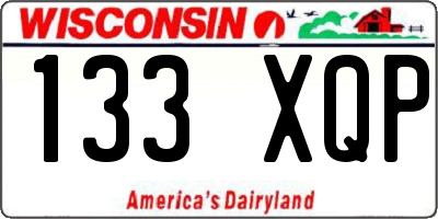WI license plate 133XQP