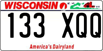 WI license plate 133XQQ