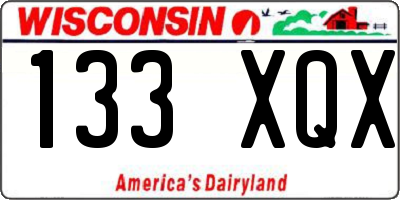 WI license plate 133XQX