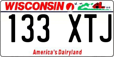 WI license plate 133XTJ