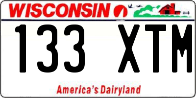 WI license plate 133XTM