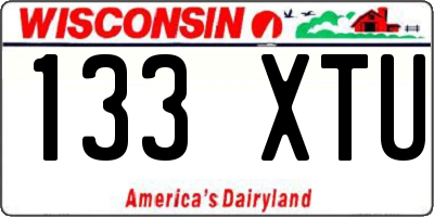 WI license plate 133XTU