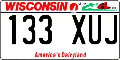 WI license plate 133XUJ