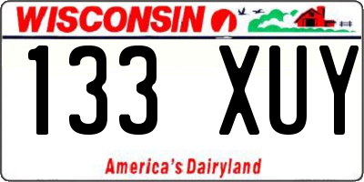 WI license plate 133XUY