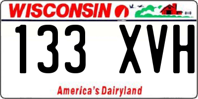 WI license plate 133XVH