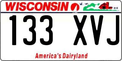 WI license plate 133XVJ